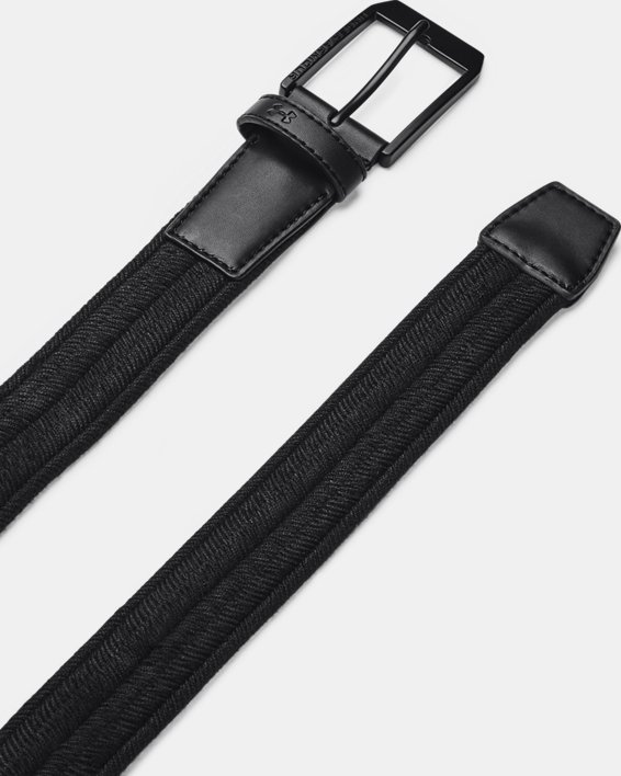 Men's UA Braided Golf Belt, Black, pdpMainDesktop image number 0